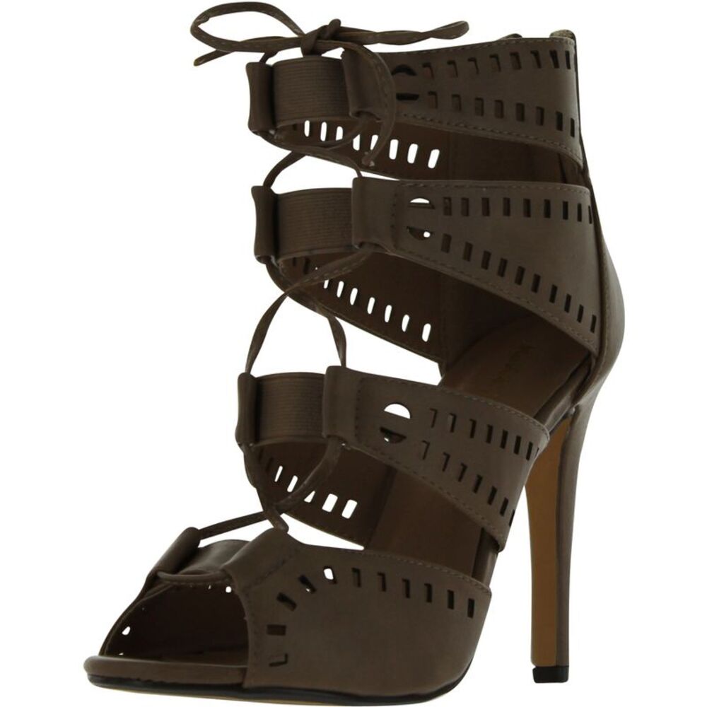 Mark and Maddux Common-02A Taupe Womens sandals 9 NEW